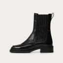 Piano Boots, glossy black